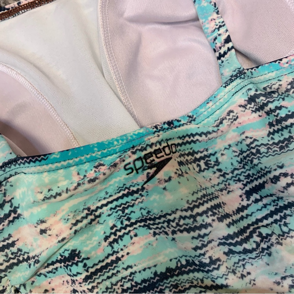Speedo VTG 90s One Piece Ruched Swimsuit - Picture 9 of 11